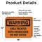 Signmission Treated With Herbicides Do Not Enter OSHA Warning Sign, Vinyl Decal, 18in W x 12in L, 2PK OS-2PACK-WS-D-1218-L-12437 - alternate 6